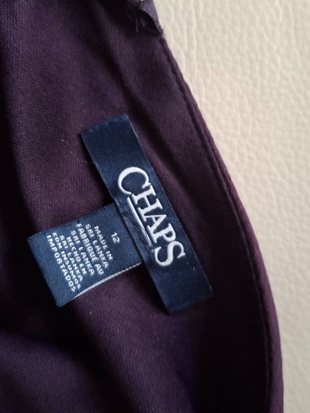Ralph Lauren purple burgundy dress